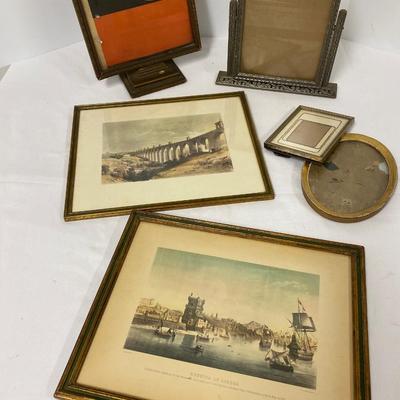 Framed Art Print and Frame Lot
