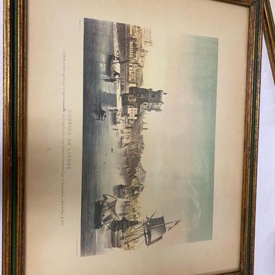 Framed Art Print and Frame Lot