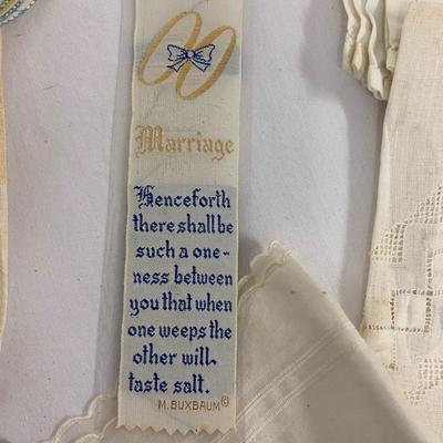 Vintage Linen Handkerchief Lot