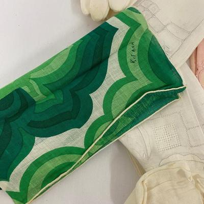 Vintage Linen Handkerchief Lot