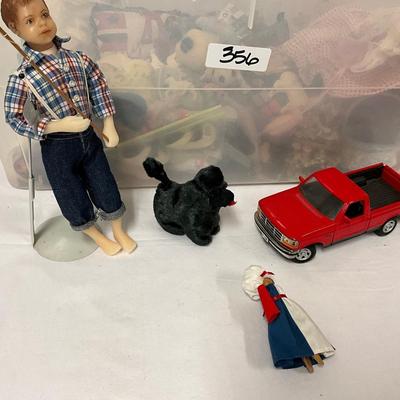 Tub of Doll Accessories and Toys