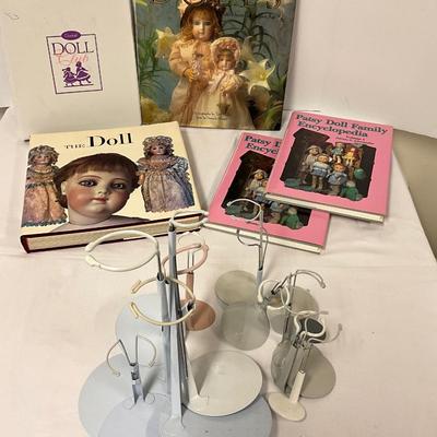 Doll Book & Stand Lot