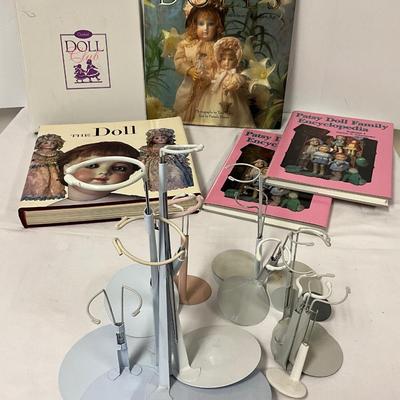 Doll Book & Stand Lot