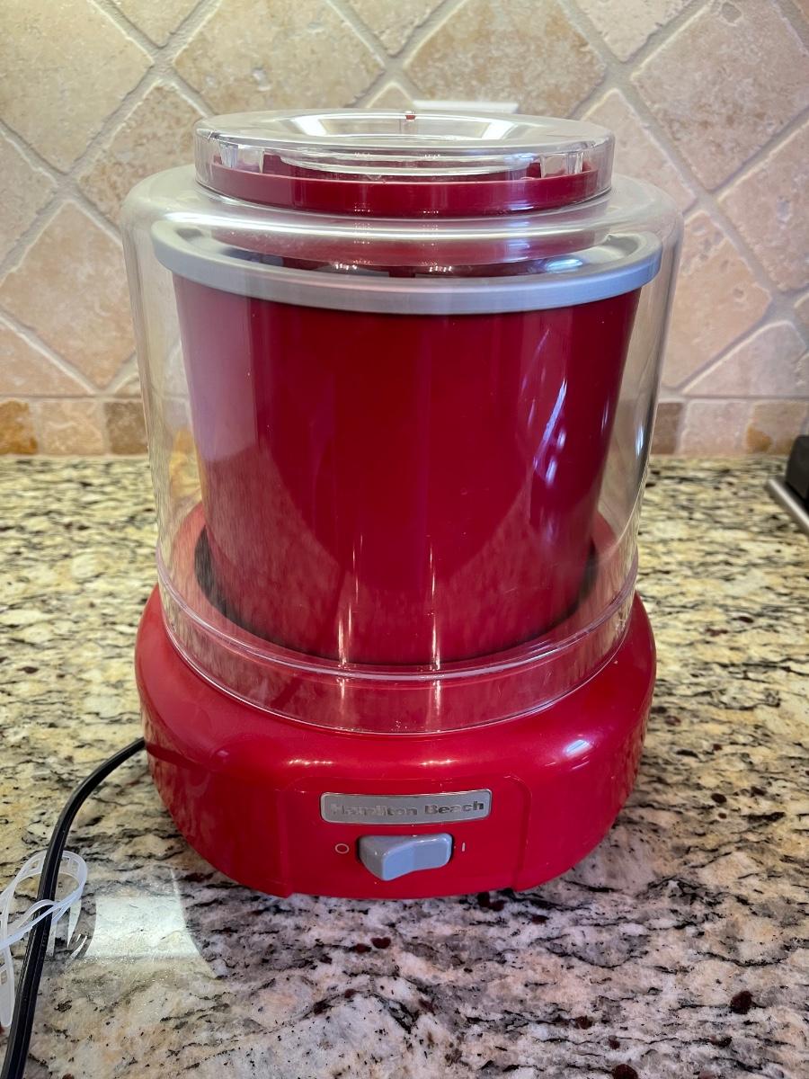 Hamilton Beach ice cream maker. Like new.