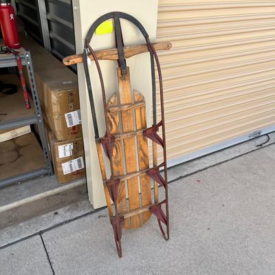 Vintage Rocket Plane Snow Sled