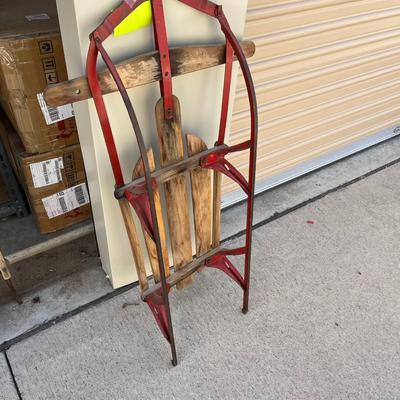 Vintage unmarked snow sled