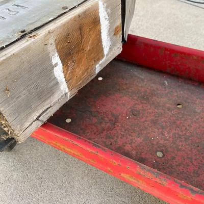 Vintage Wagon & Mail Box