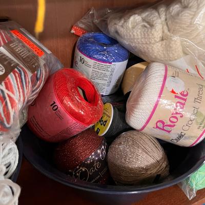 Huge Lot Skeins and Balls of Yarn