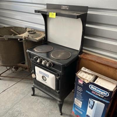Antique Electric (needs wired) Oven Stove