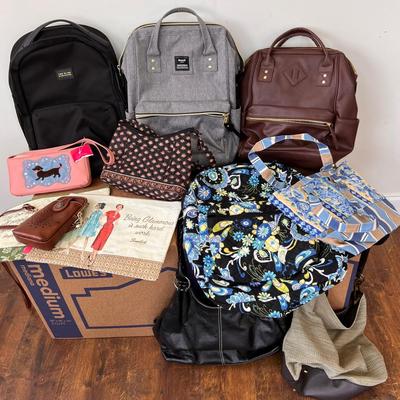 12 Piece Lot Purses Backpacks