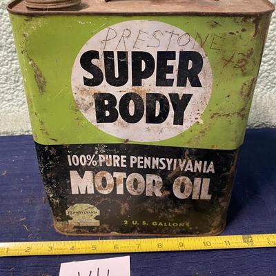 Vintage Motor Oil Can