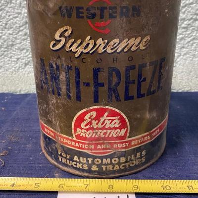 Vintage Anti Freeze Can
