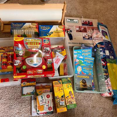 Lot of Kids Craft Supplies, Toys, Kits