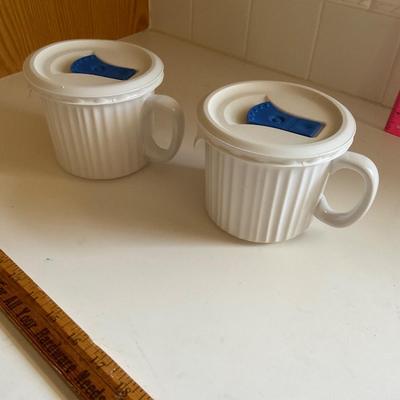 Corningware Stoneware Cups.