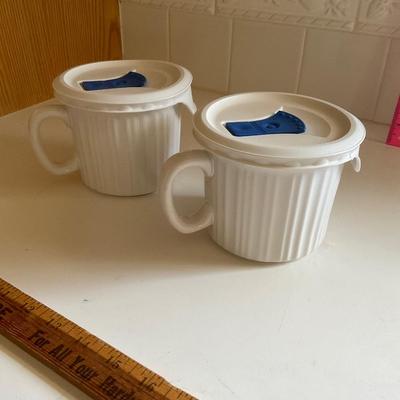 Corningware Stoneware Cups.
