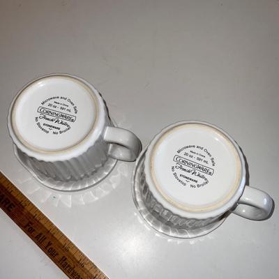Corningware Stoneware Cups.