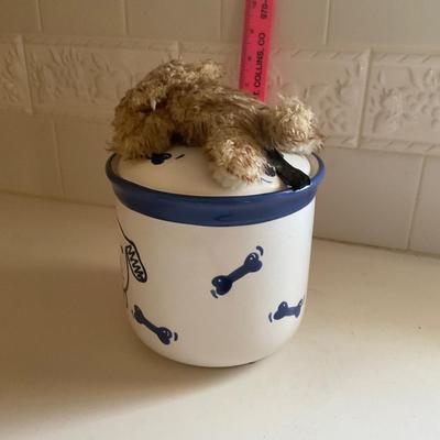 Dog Treat Jar.