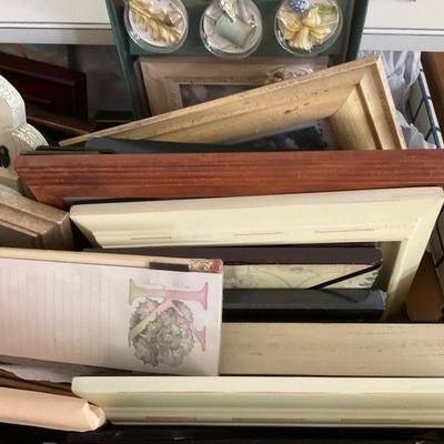 Large Box of Picture Frames.