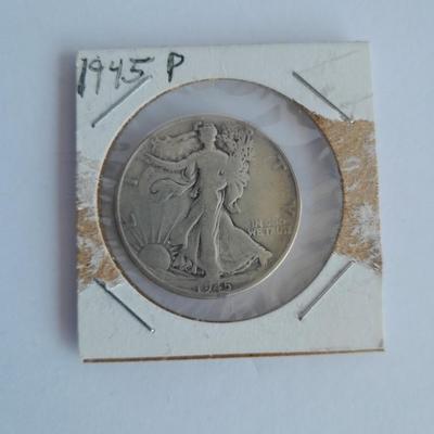 1939, 1943, and 1945 Walking Liberty Half Dollar Coins