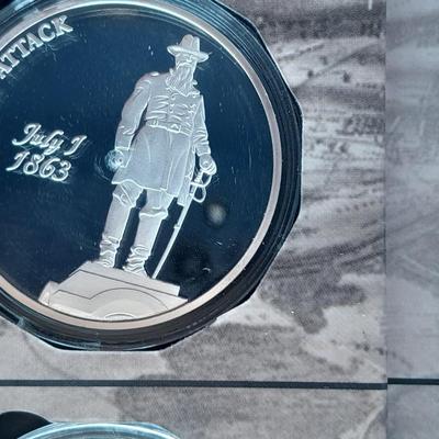 The Battle of Gettysburg Three desperate days Day 1 Coin album July 1, 1983