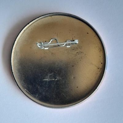 Denver Bronco collectibles, Helmet, Pin back Buttons, and 1976 Schedule Coin