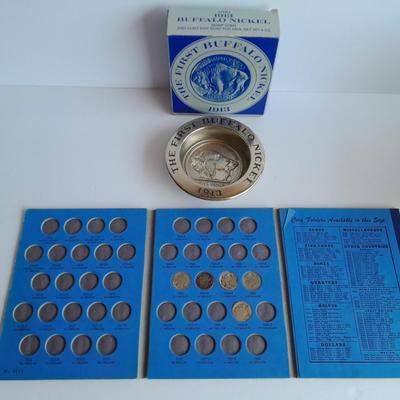 Buffalo Head Nickel Soap, Soap Dish, Bottle and COINS in case!