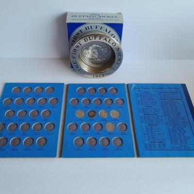 Buffalo Head Nickel Soap, Soap Dish, Bottle and COINS in case!