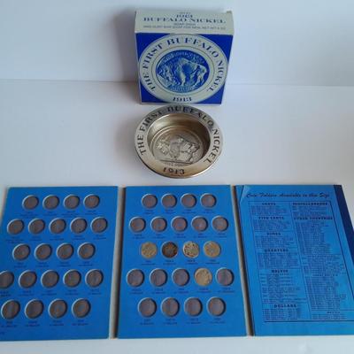 Buffalo Head Nickel Soap, Soap Dish, Bottle and COINS in case!