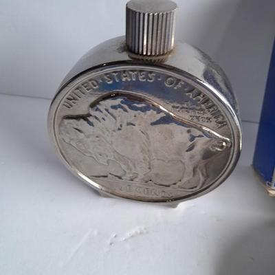 Buffalo Head Nickel Soap, Soap Dish, Bottle and COINS in case!
