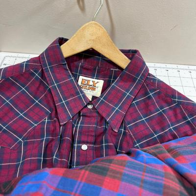 Another 10 Pearl Snap Western Shirts XL 