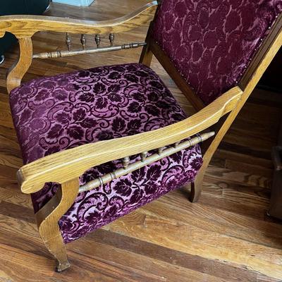 Antique Victorian Parlor Chair 