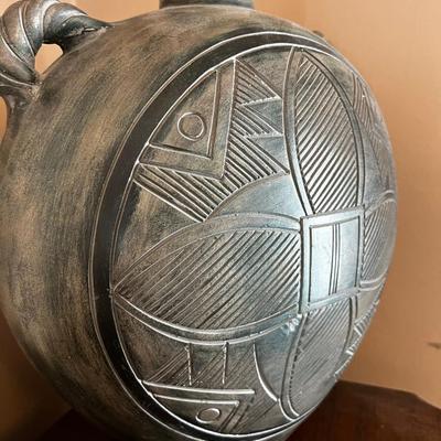 Ceramic Lamp, Tribal Pattern