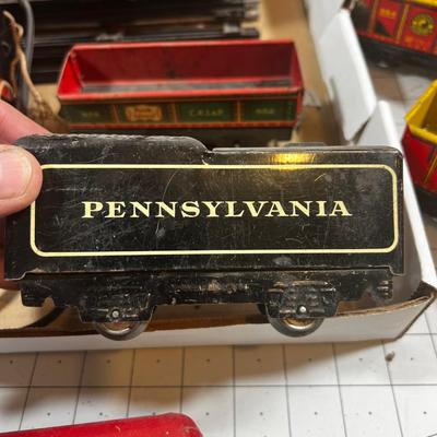 Antique Marx Tin Train Set with Transformer track