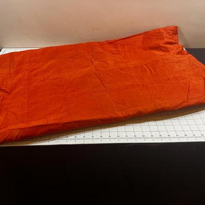 Antique Crazy Quilt Orange Back - Piece Say's 