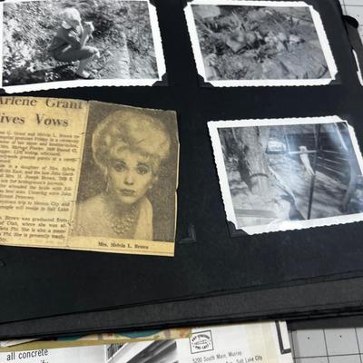 Photo Album Scrap Book from the 1960's era