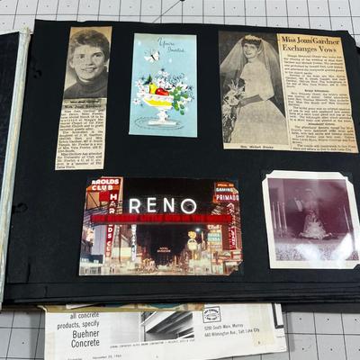 Photo Album Scrap Book from the 1960's era