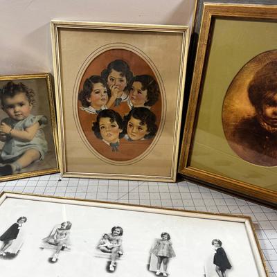 Collection of Pictures of Young Ladies; Art Print, Photos and Collage 