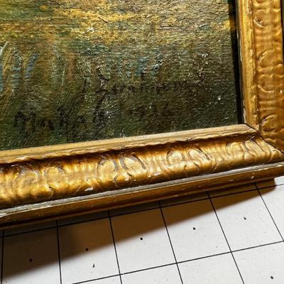 Great Landscape Painting, dated 1926 Malad Idaho Looks Like F. Bornhunda or Fizornhuuida ???