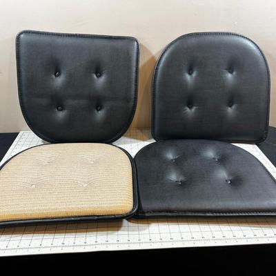 Seat Cushions (4) Black & Tan 