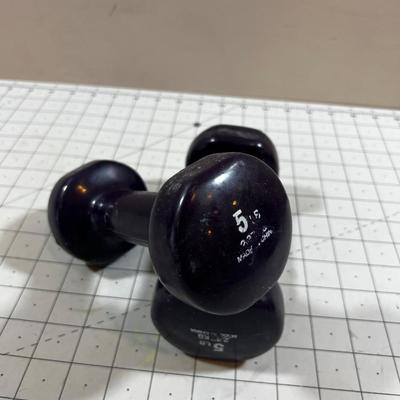 2 or Pair of 5 pound weights 