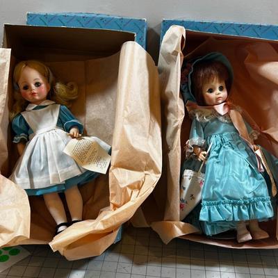 Alice and Lucinda Madame Alexander Dolls 