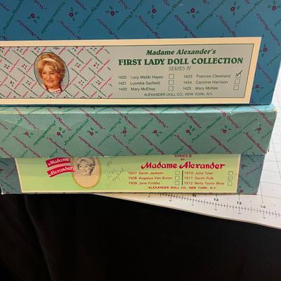 2 Madame Alexander First Lady Dolls 