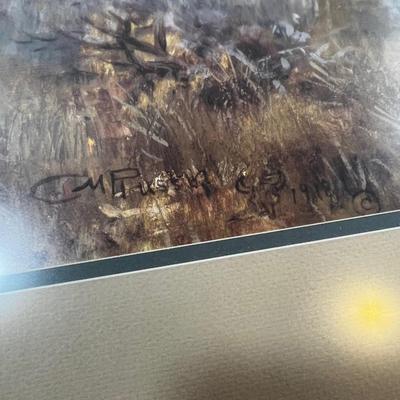 Piegans - Charles Russell Print Framed under glass 