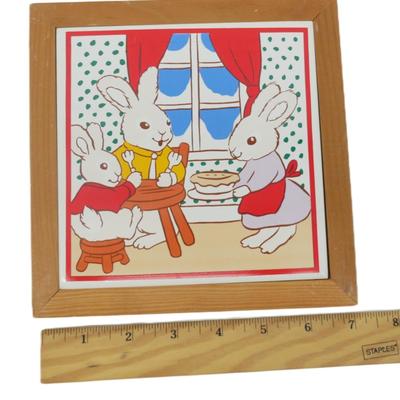 Bunny Framed Tile