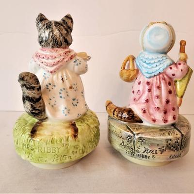 Lot #187  Pair of Schmid Beatrix Potter Music Boxes