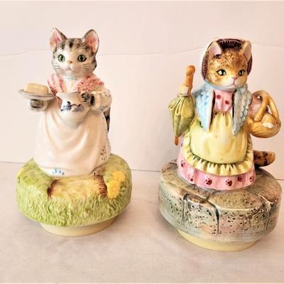 Lot #187  Pair of Schmid Beatrix Potter Music Boxes