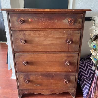 Rustic Vintage Wood Dresser
