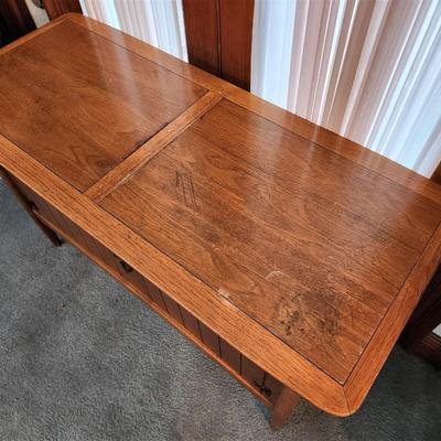 Lot #189  MidCentury Oak Record Cabinet