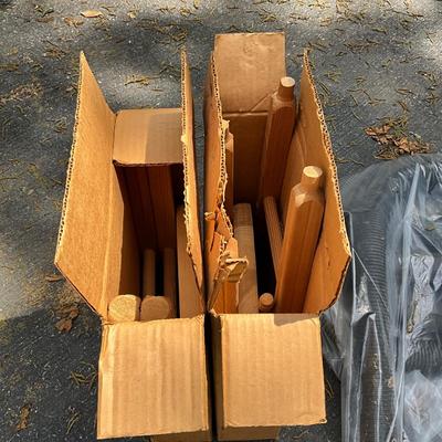 Lot 701 Pair of NIB Wooden Stools