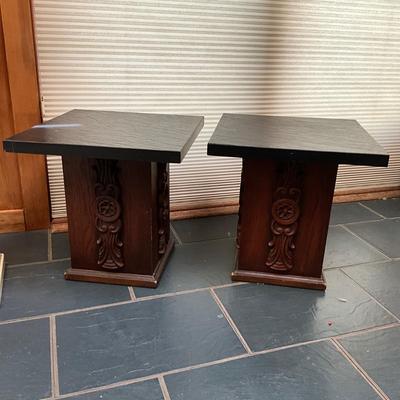 Lot 702  Pair of Mid Century End Tables